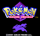 Pokemon - Versione Cristallo (Italy) Title Screen